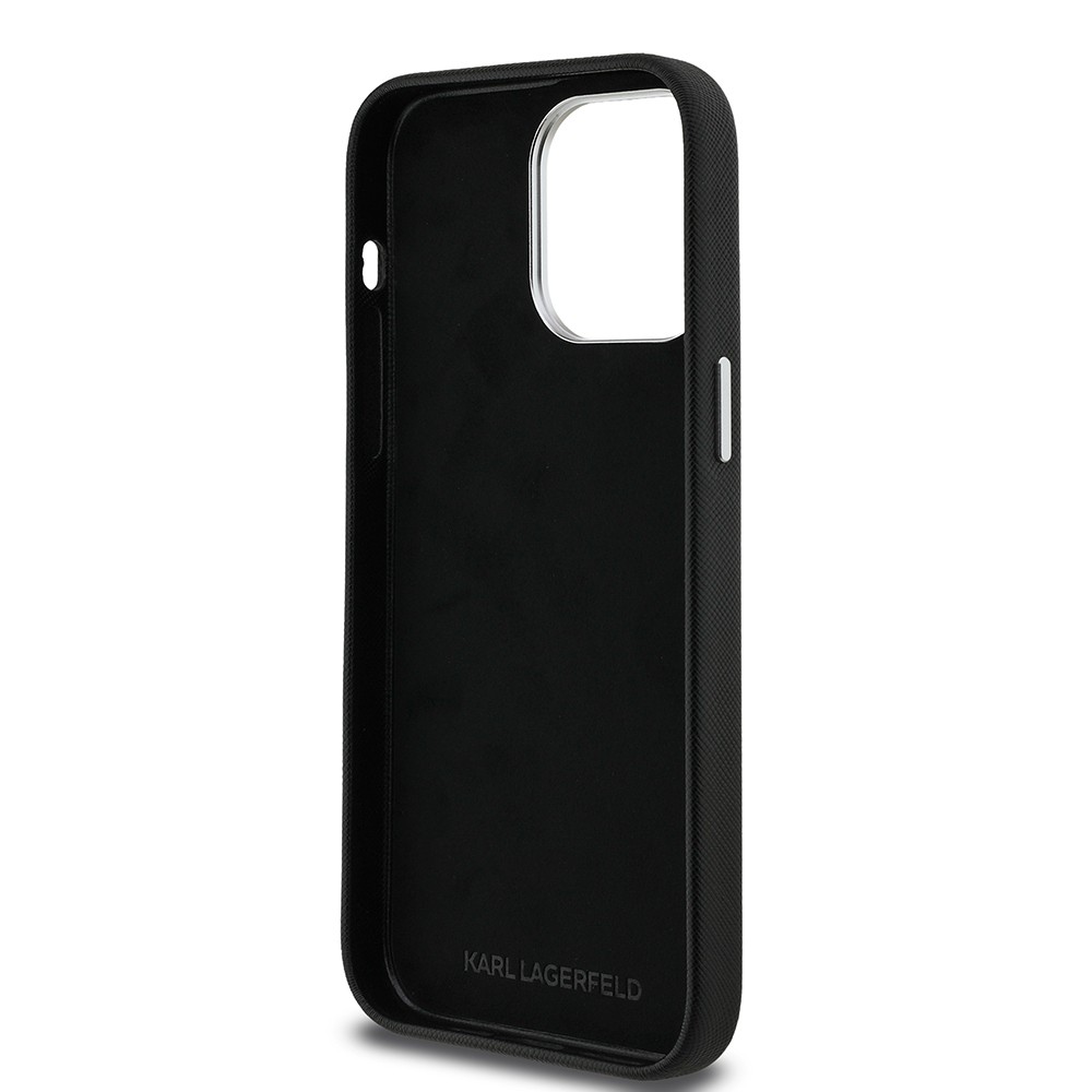 Apple iPhone 14 Pro Max Kılıf Karl Lagerfeld Orjinal Lisanslı K&C Heads Pin Kapak
