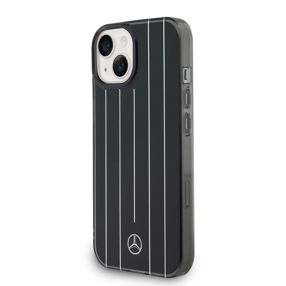 Apple iPhone 14 Mercedes Benz Orjinal Lisanslı New Urban 3 Sert PC Paralel Çizgi Desenli Kapak