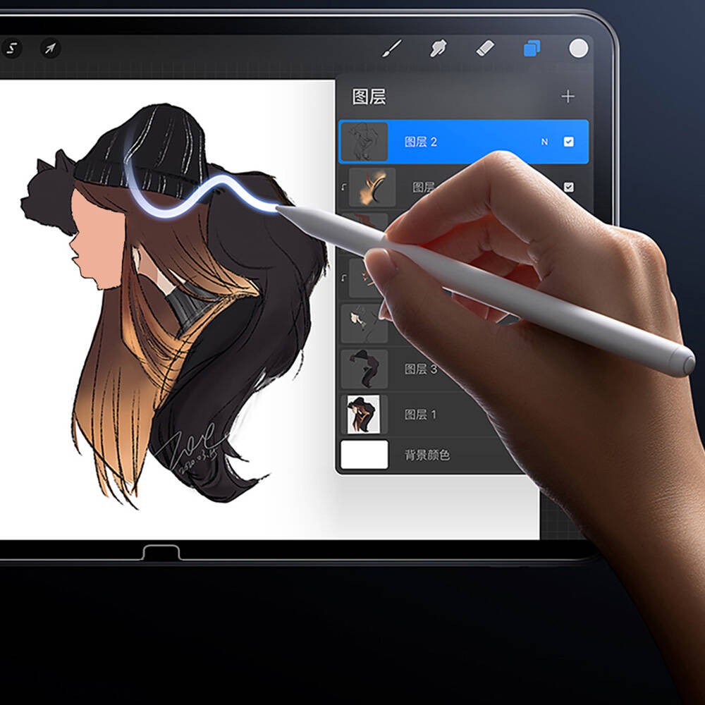 iPad Pro 11 2024 Wiwu Wi-GQ003 iVista Serisi Oleofobik HD Temperli Cam Ekran Koruyucu