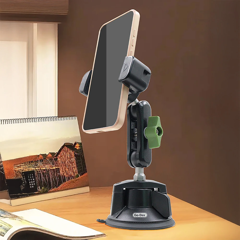 Go Des GD-HD362 360 Derece Dönebilen Vakumlu Tasarım Araç İçi Telefon Tutucu