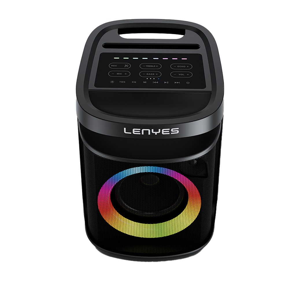 Lenyes S881 Su Geçirmez Mikrofonlu Çoklu Giriş RGB Işıklı TWS Karaoke FM Bluetooth Hoparlör v5.3 120W