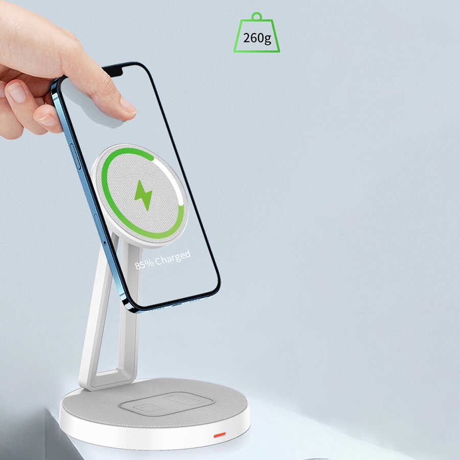 Wiwu M13 2 in 1 Standlı Kablosuz Şarj İstasyonu