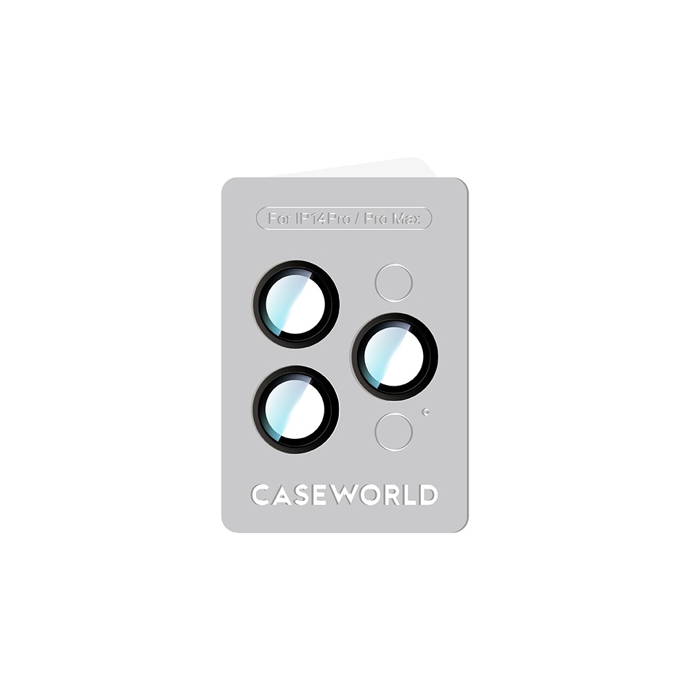 Apple iPhone 14 Pro CaseWorld Alloy Serisi Oleofobik Anti Reflective Kamera Lens Koruyucu