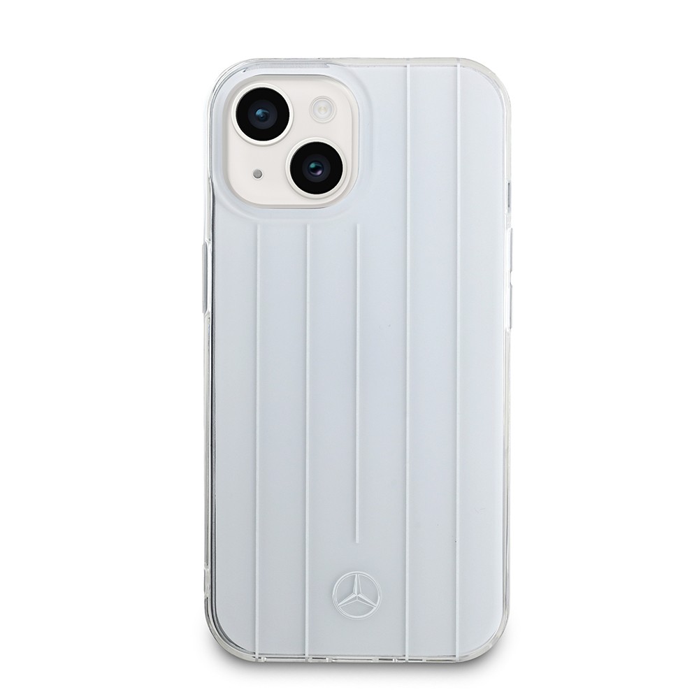 Apple iPhone 15 Mercedes Benz Orjinal Lisanslı New Urban 3 IML Baskılı Paralel Çizgi Desenli Kapak