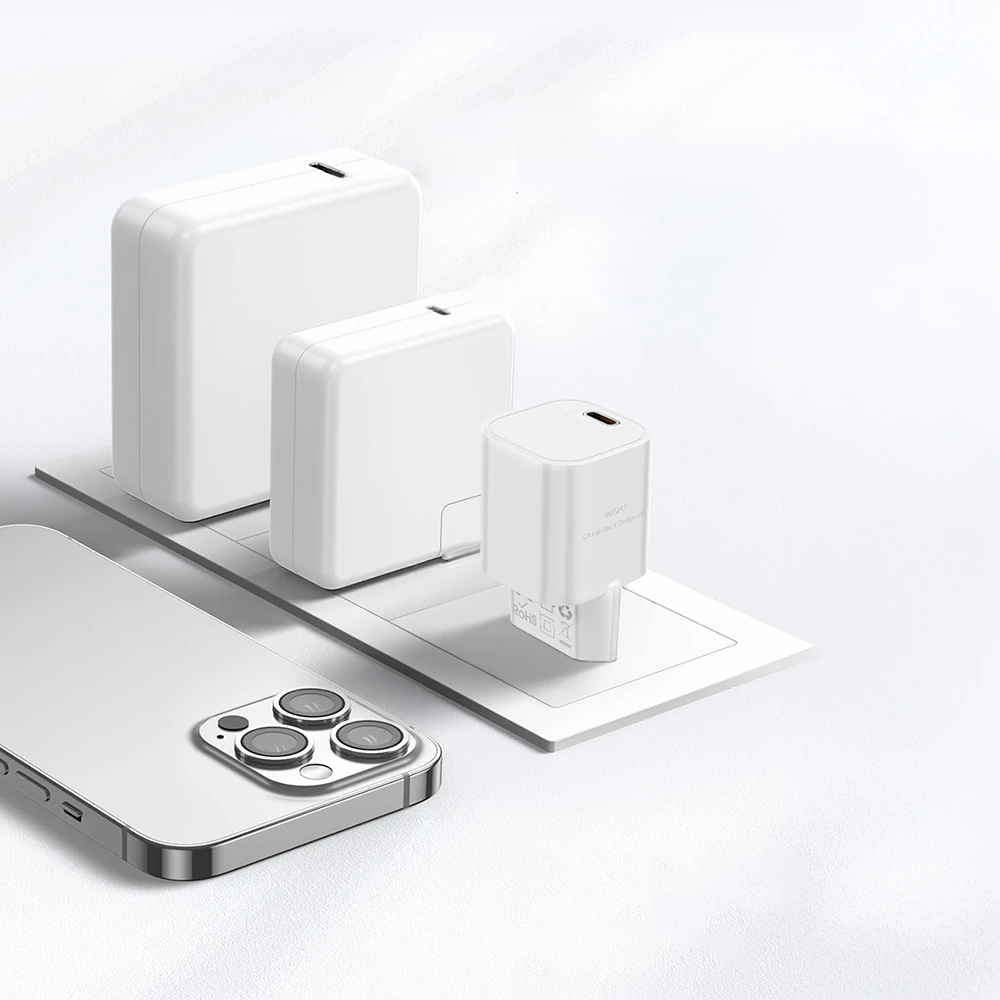 Wiwu Wi-G015 Cube Serisi GaN Tech PD Hızlı Şarj Özellikli Mini Şarj Başlığı 33W