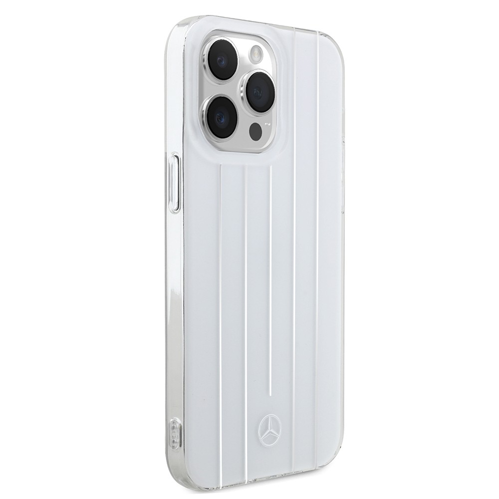 Apple iPhone 14 Pro Max Mercedes Benz Orjinal Lisanslı New Urban 3 Sert PC Paralel Çizgi Desenli Kapak