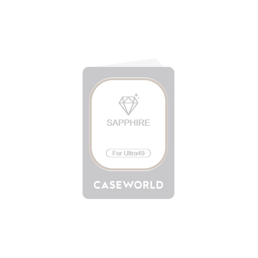 Apple Watch Ultra 49mm CaeWorld Alloy Serisi Safir Akıllı Saat Temperli Cam Ekran Koruyucu