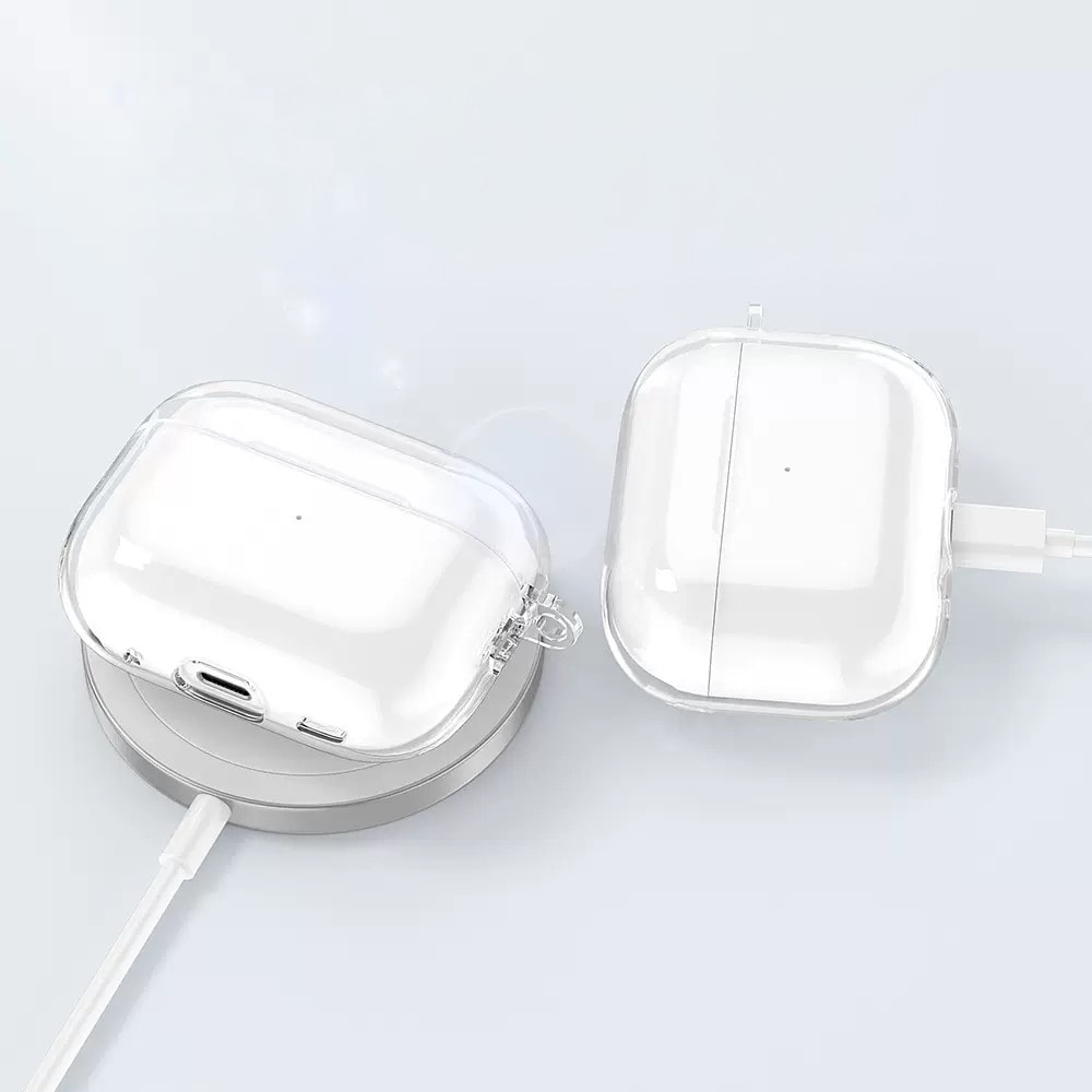 Apple Airpods Pro 3 Kılıf Şeffaf Kristal Silikon Zore Airbag 14 Kılıf