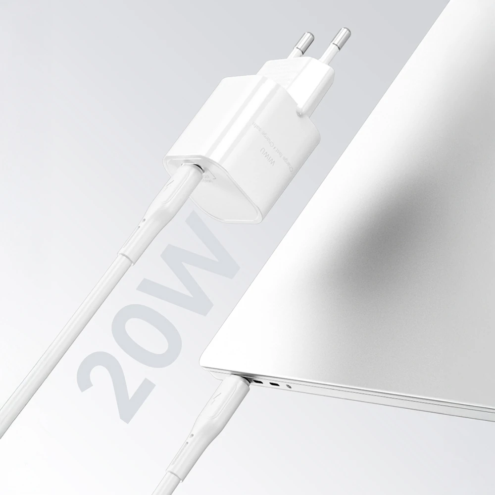 Wiwu Wi-G014 Cube Serisi GaN Tech PD Hızlı Şarj Özellikli Mini Şarj Başlığı 20W