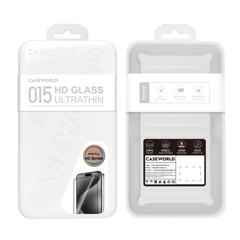 Apple iPhone 14 Pro CaseWorld Ultra-Thin Serisi 0.15mm HD Cam Ekran Koruyucu