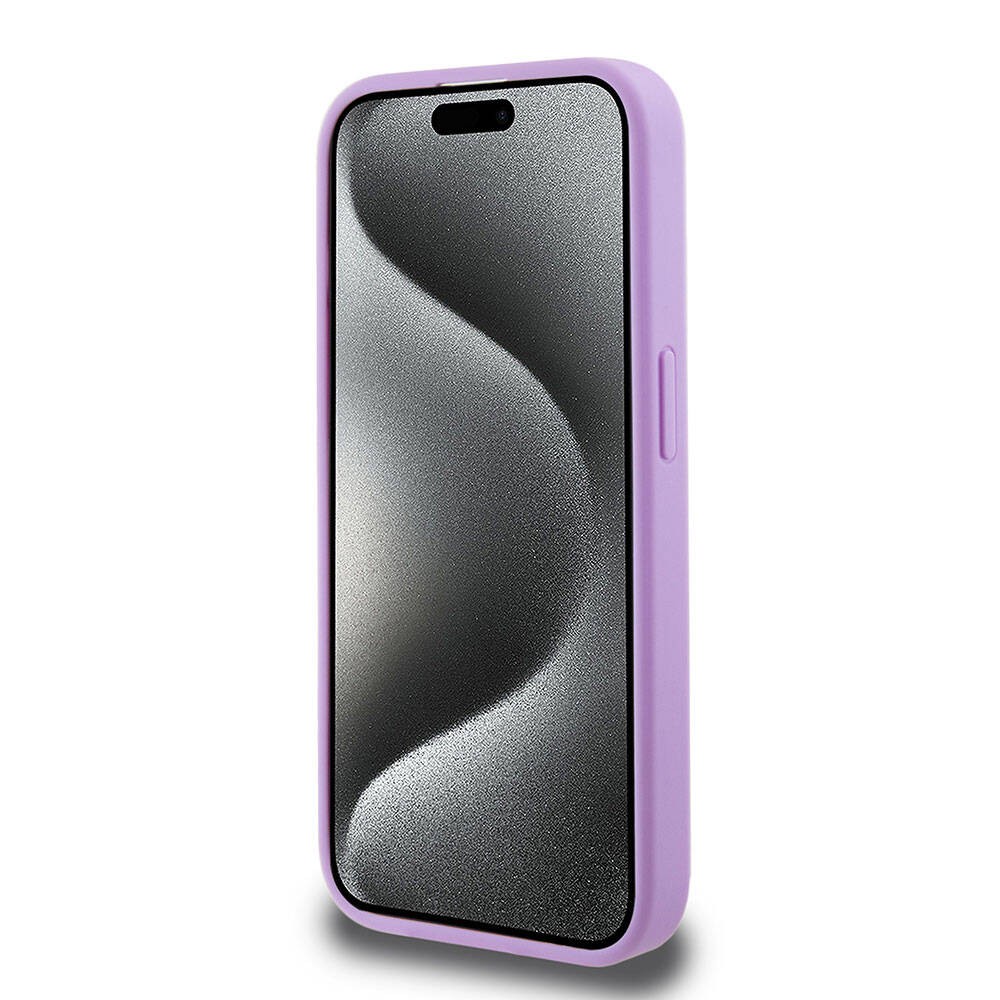 iPhone 15 Pro Kılıf Guess Orjinal Lisanslı Magsafe Şarj Özellikli Yazı Logolu Saffiano Kılıf