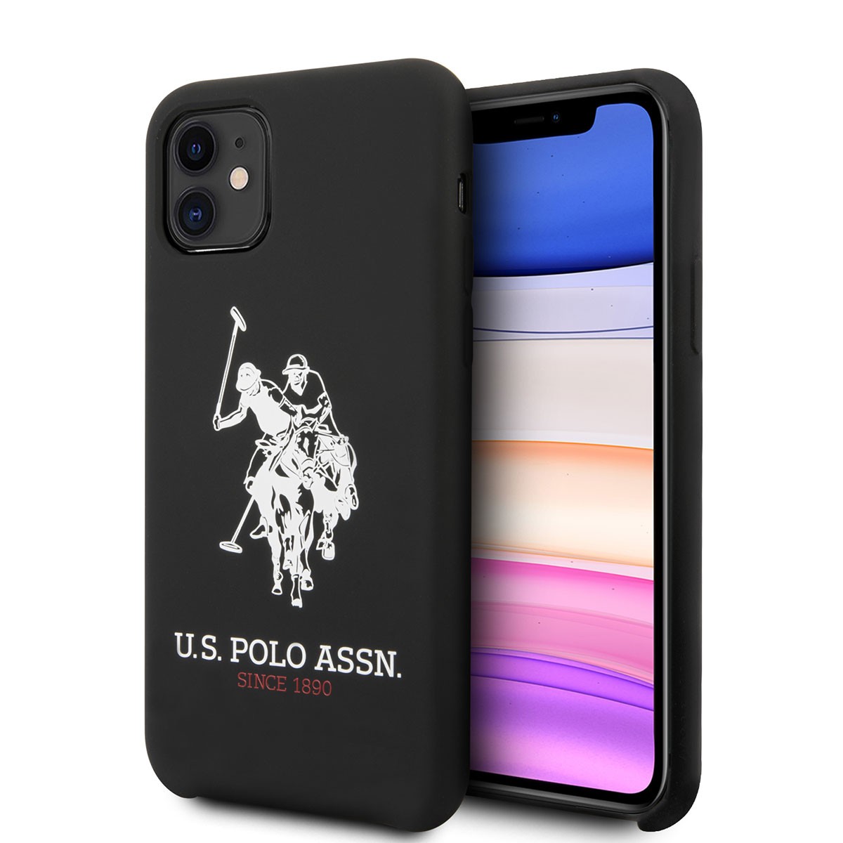 iPhone 11 Kılıf U.S. POLO ASSN. Silikon Büyük Logo Dizayn Kılıf