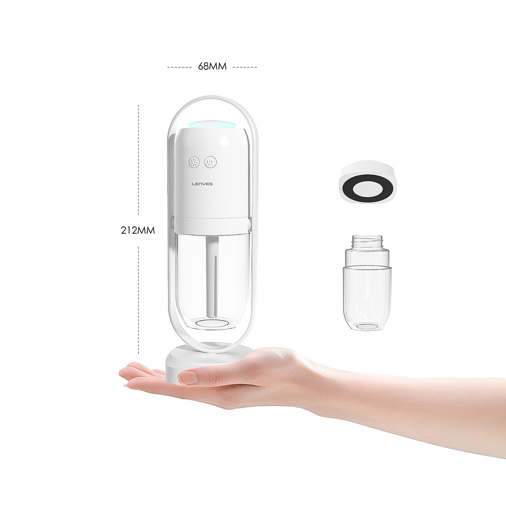 Lenyes LHU04 Kum Saati Tipi 360 Derece Dönebilen RGB Atmosfer Işıklı Sessiz Hava Nemlendirici