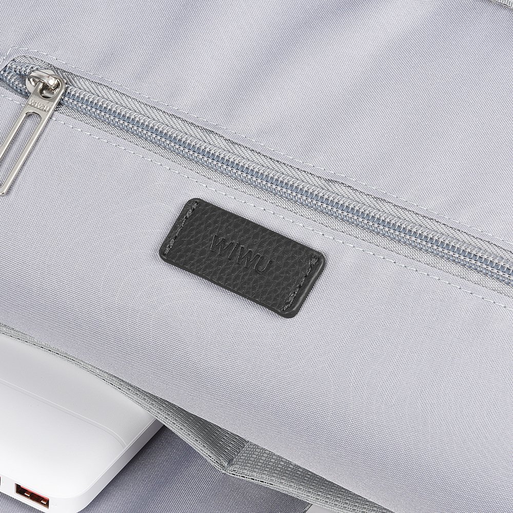 Wiwu Osun Serisi Metal Logolu PU Deri Laptop Sırt Çantası