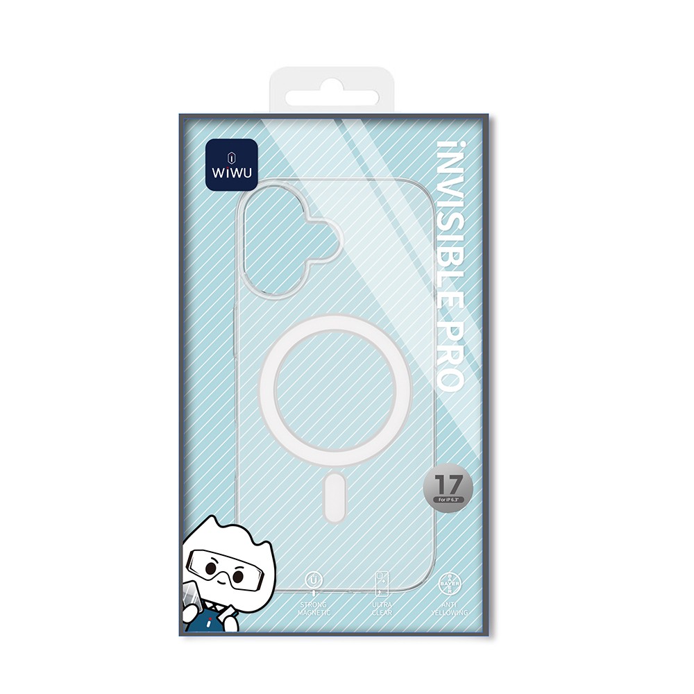 Apple iPhone 17 Kılıf M-safe Şarj Özellikli Wiwu YXK-207 Invisible Pro Sert PC Kapak