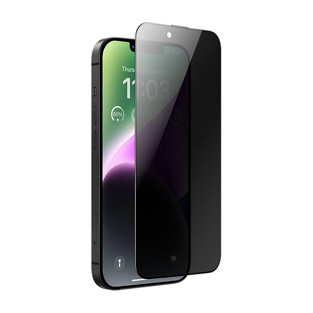 iPhone 14 Hidrofobik Ve Oleofobik Özellikli Benks Privacy Air Shield Ekran Koruyucu 10'lu Paket