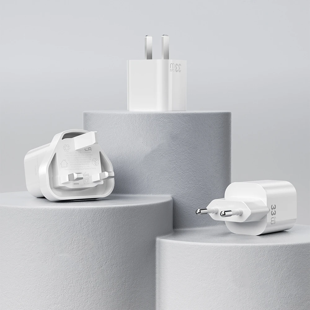 Wiwu Wi-G015 Cube Serisi GaN Tech PD Hızlı Şarj Özellikli Mini Şarj Başlığı 33W