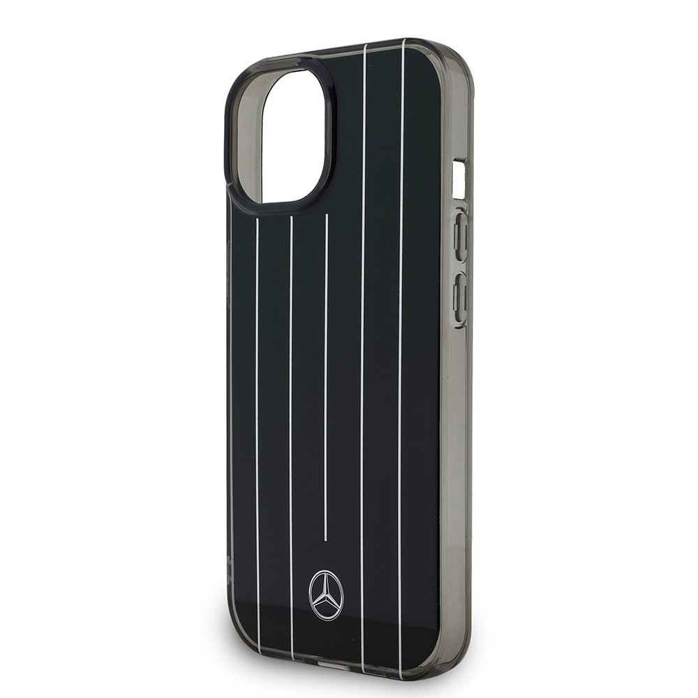 Apple iPhone 14 Mercedes Benz Orjinal Lisanslı New Urban 3 Sert PC Paralel Çizgi Desenli Kapak