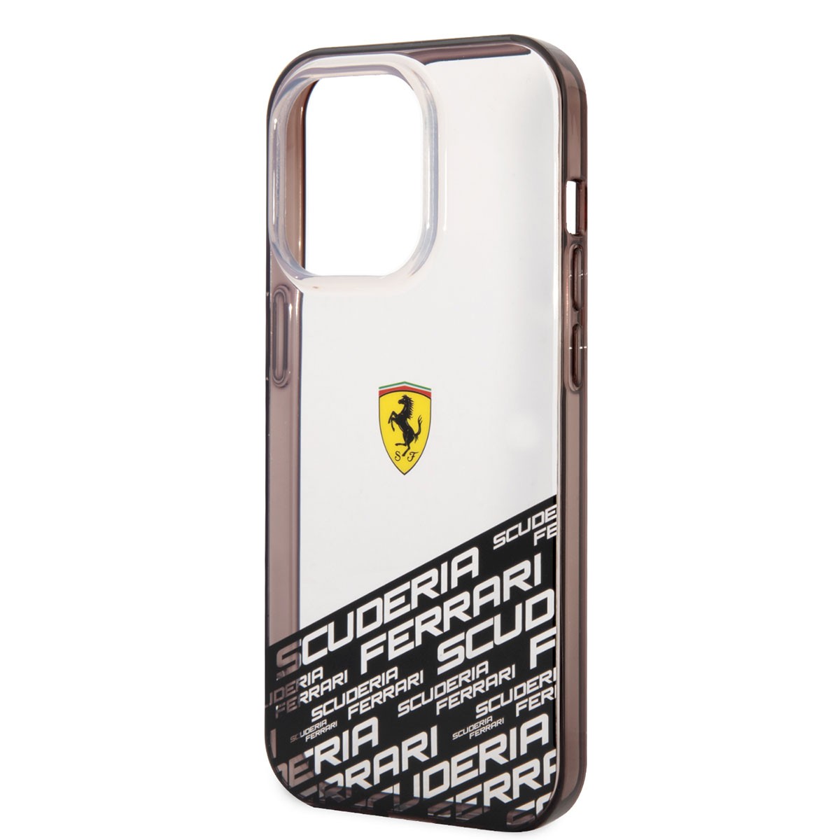 iPhone 14 Pro Max Kılıf Ferrari Transparan Alt Kısım Baskılı Dizayn Kılıf