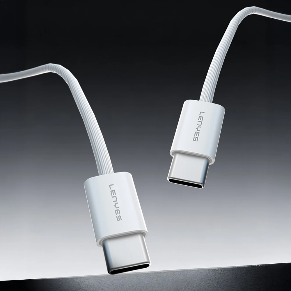 Lenyes LC526 Type-C to Type-C Akıllı Çip Koruma Özellikli Data ve Şarj Kablosu 60W 1.2M