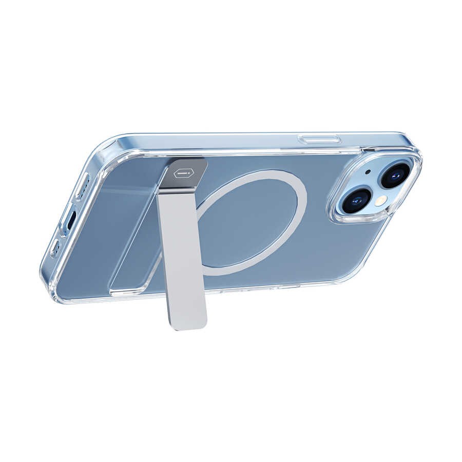 iPhone 14 Plus Kılıf Standlı Magsafe Wireless Şarj Özellikli Wiwu Aurora Serisi Kılıf