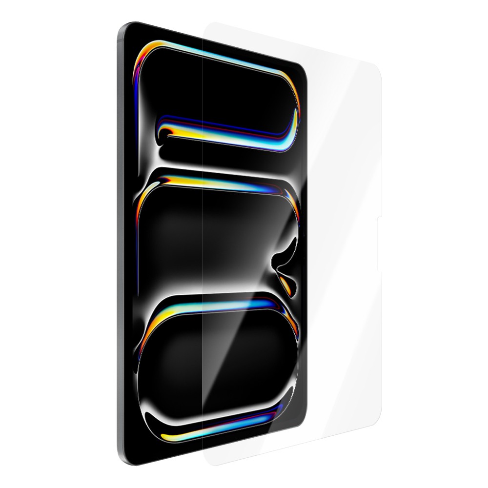 Apple iPad Pro 13 2024 CaseWorld Steel Shield Serisi Temperli Cam Ekran Koruyucu + Uygulama Aparatı
