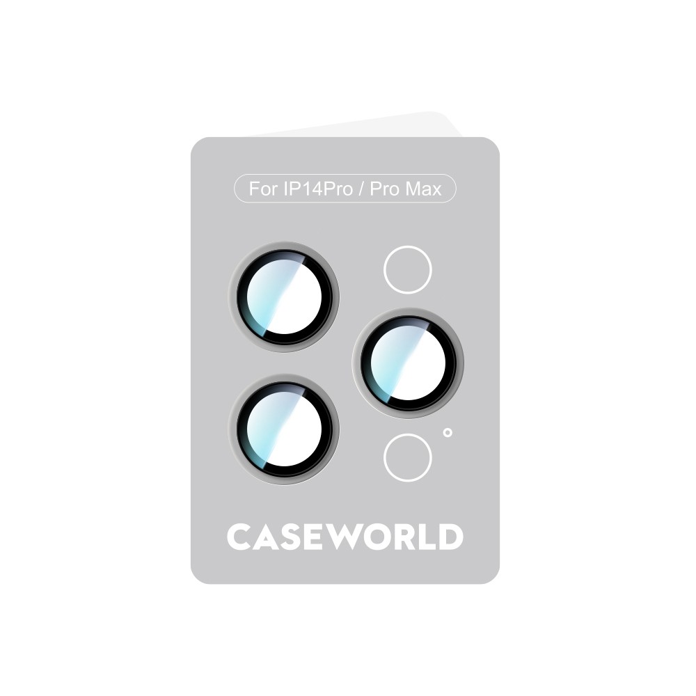 Apple iPhone 14 Pro Max CaseWorld Alloy Serisi Oleofobik Anti Reflective Kamera Lens Koruyucu