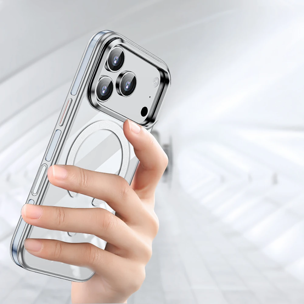 Apple iPhone 17 Pro Kılıf M-safe Şarj Özellikli Wlons Standlı Efsane Kapak