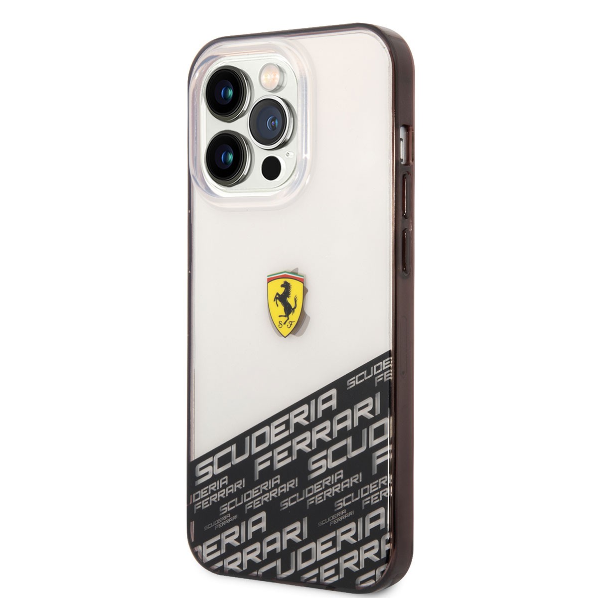 iPhone 14 Pro Max Kılıf Ferrari Transparan Alt Kısım Baskılı Dizayn Kılıf