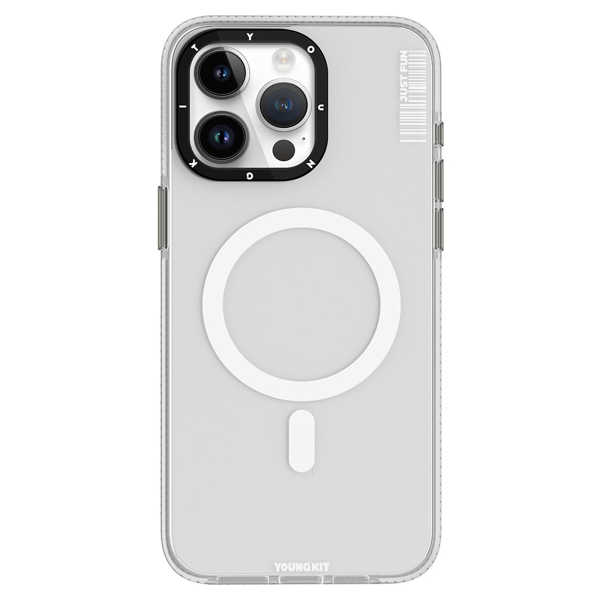 iPhone 15 Pro Kılıf Magsafe Şarj Özellikli YoungKit Crystal Color Serisi Kılıf