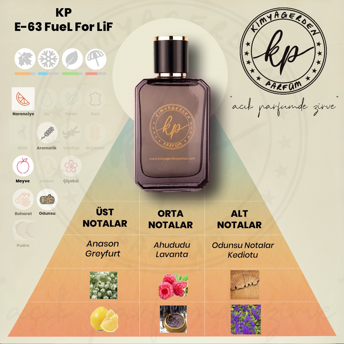 E-63 Kimyagerden Fuel For Life - 50 ml
