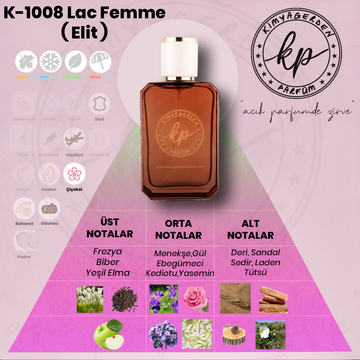 K-1008 Lacos Femme - Elit seri - 50 ml