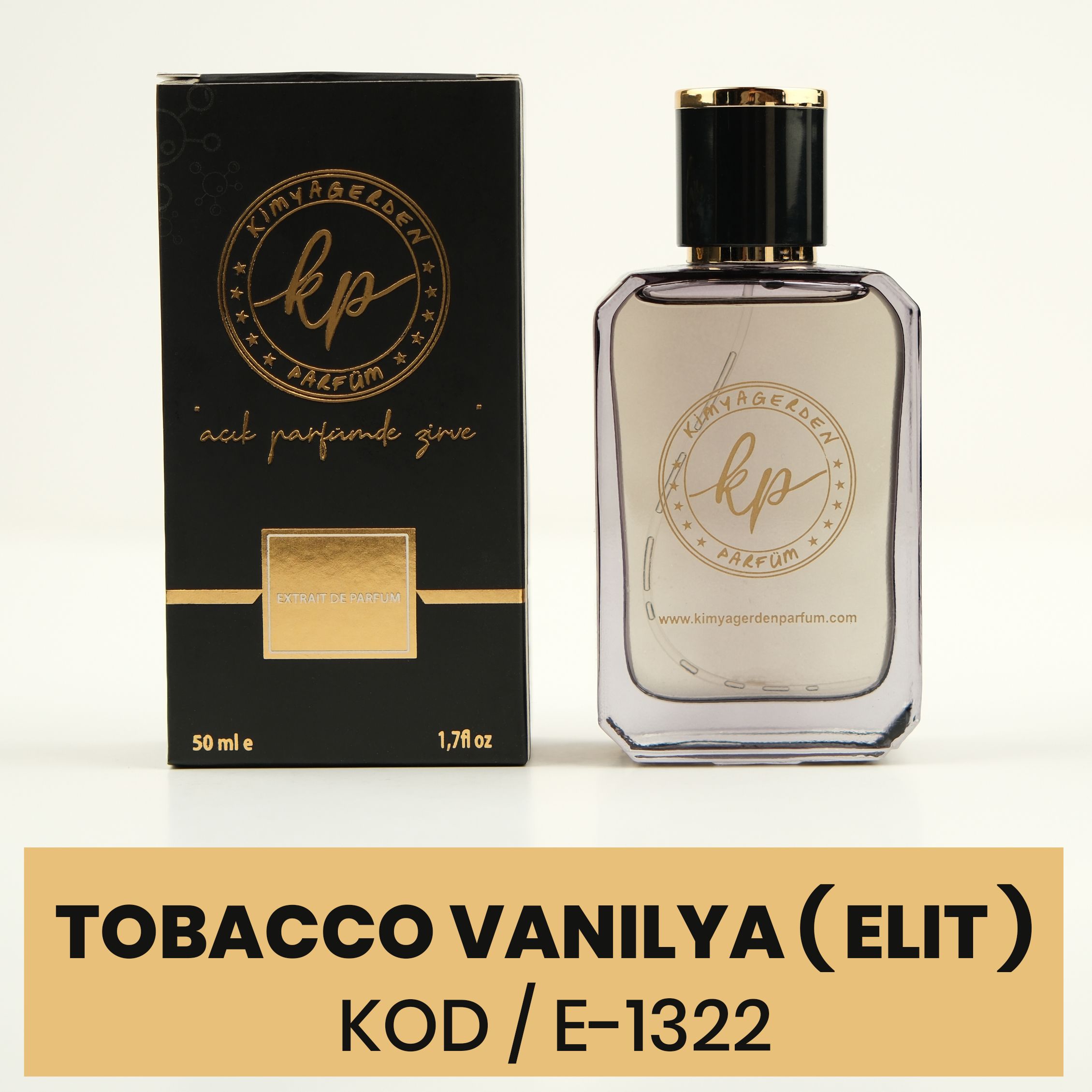 E-1322 Kimyagerden Tobacco Vanille - Elit ( Unisex ) 50 ml