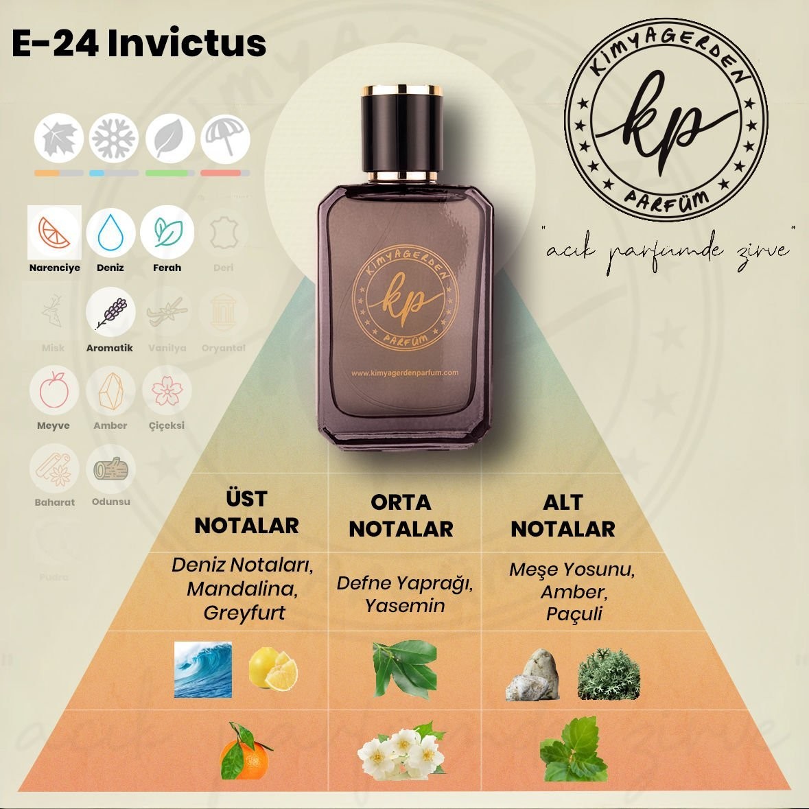 E-24 Kimyagerden Invictus - 50 ml