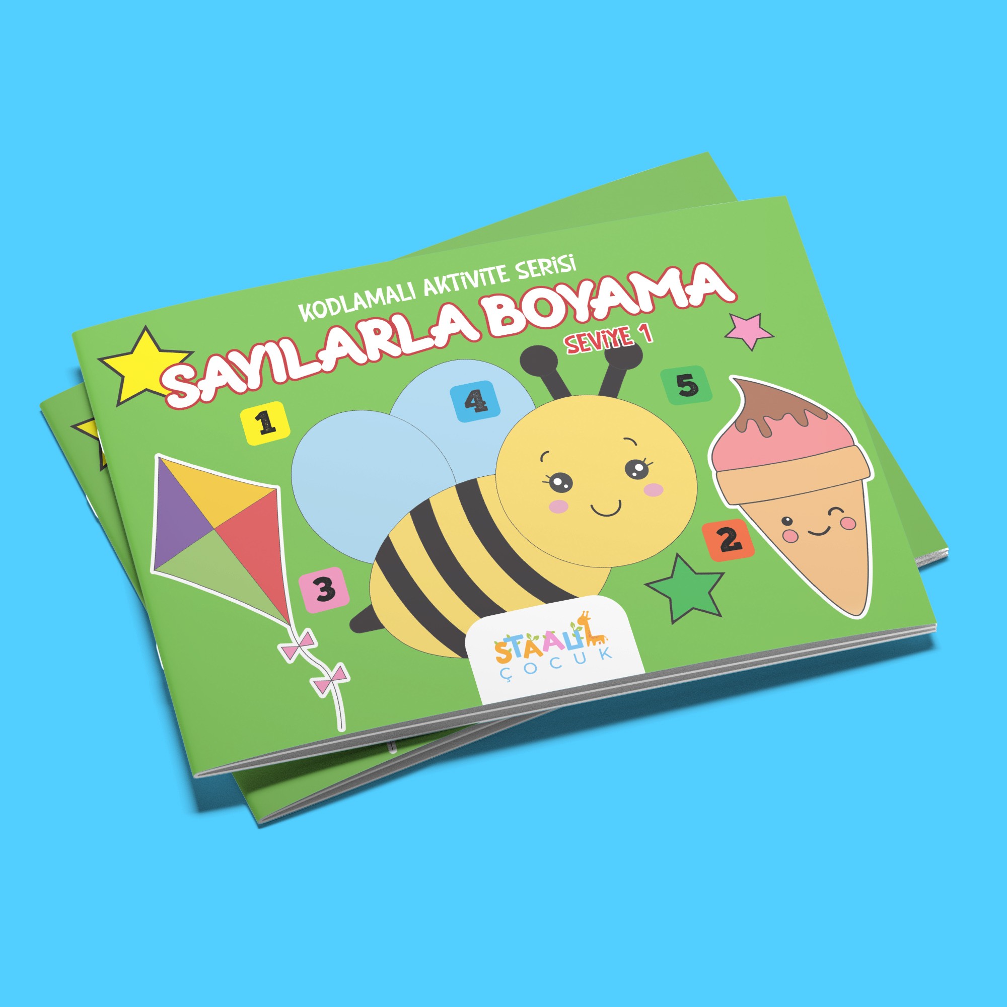 Kodlamalı Aktivite Serisi - Sayılarla Boyama Kitabı - Seviye 1