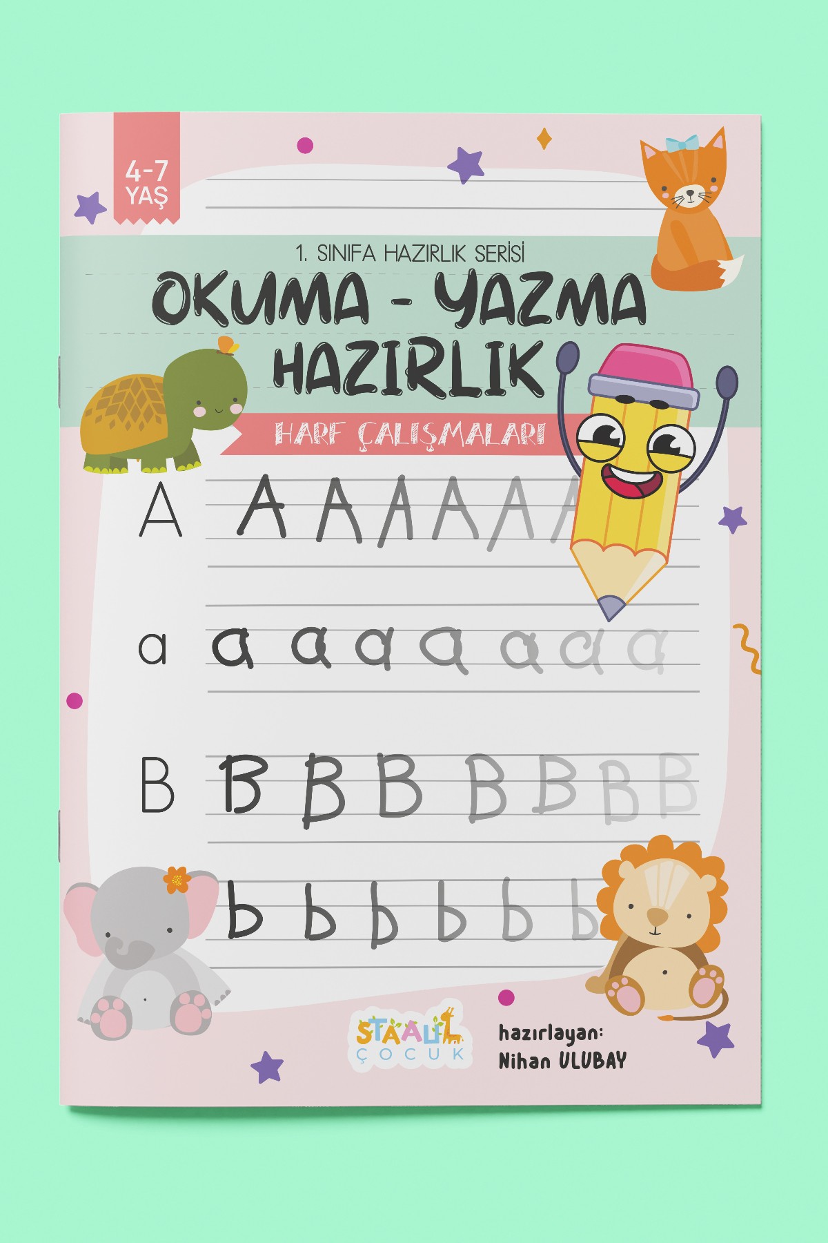 1. Sınıfa Hazırlık Serisi / Okuma - Yazma Hazırlık Seti / 3 Kitap (Çizgi - Harf - Sayı)