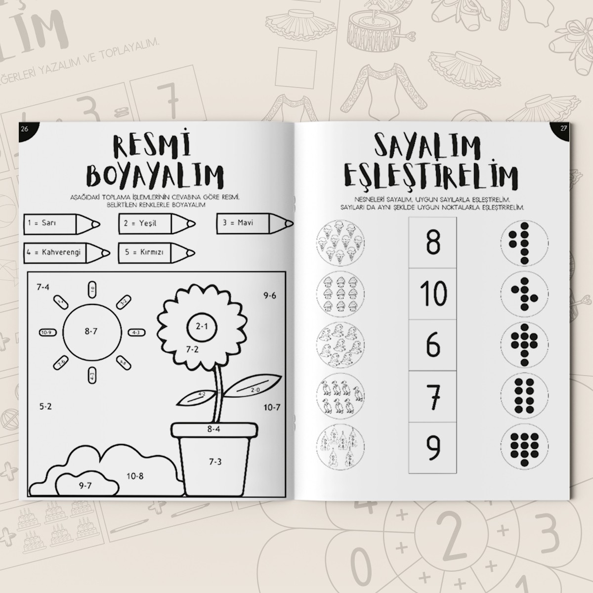 1. Sınıfa Hazırlık Serisi Okuma - Yazma Hazırlık - 6 Kitap (Harf - Yazı - Çizgi - Matematik)