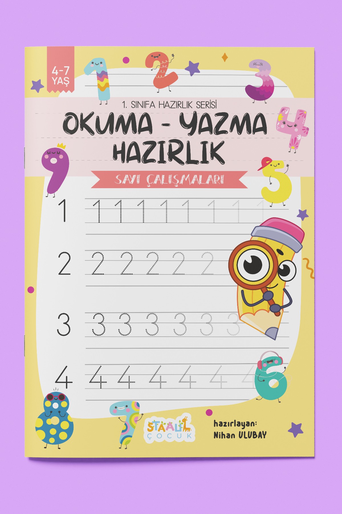 1. Sınıfa Hazırlık Serisi / Okuma - Yazma Hazırlık Seti / 3 Kitap (Çizgi - Harf - Sayı)