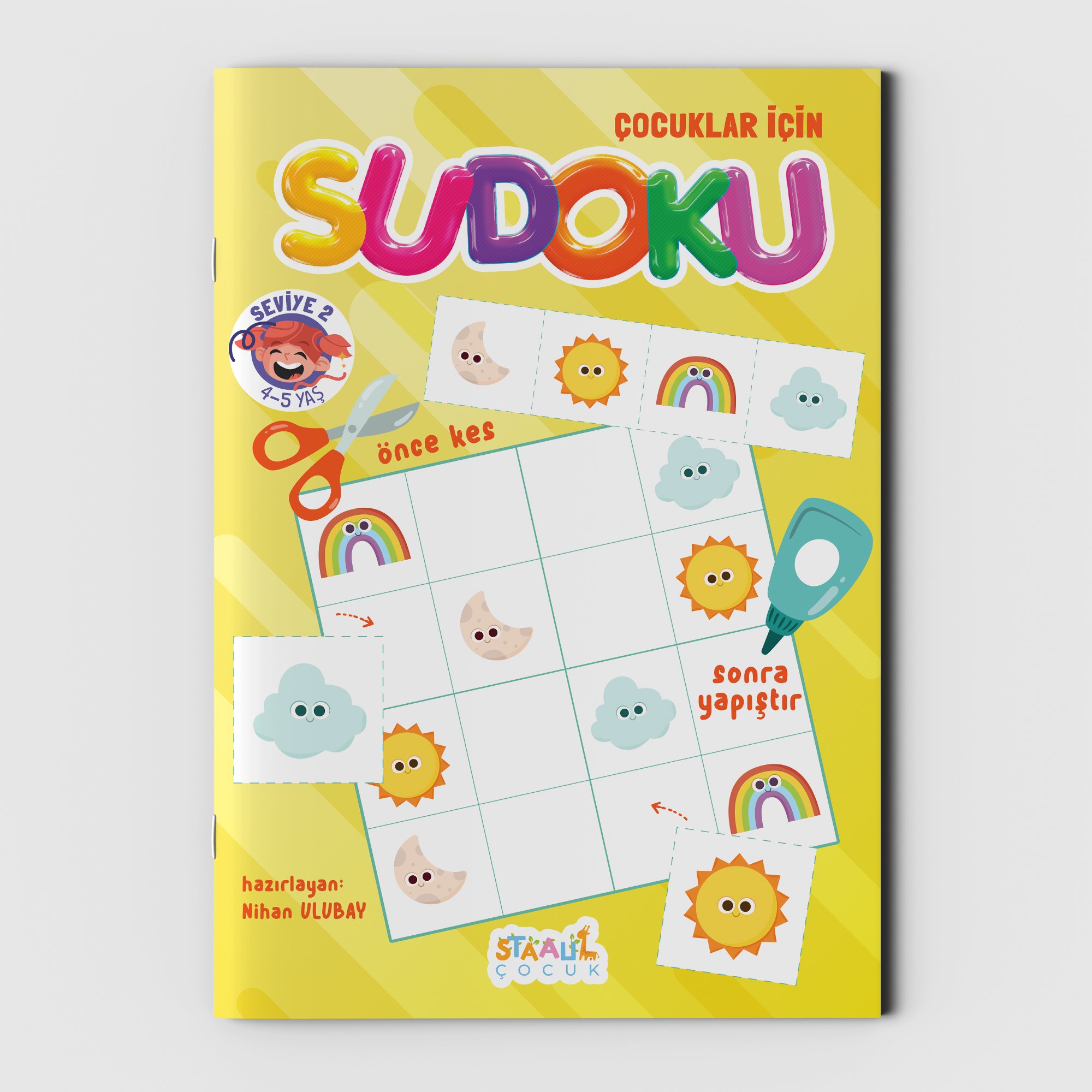 Çocuklar için SUDOKU - Seviye 2 (4-5 yaş)