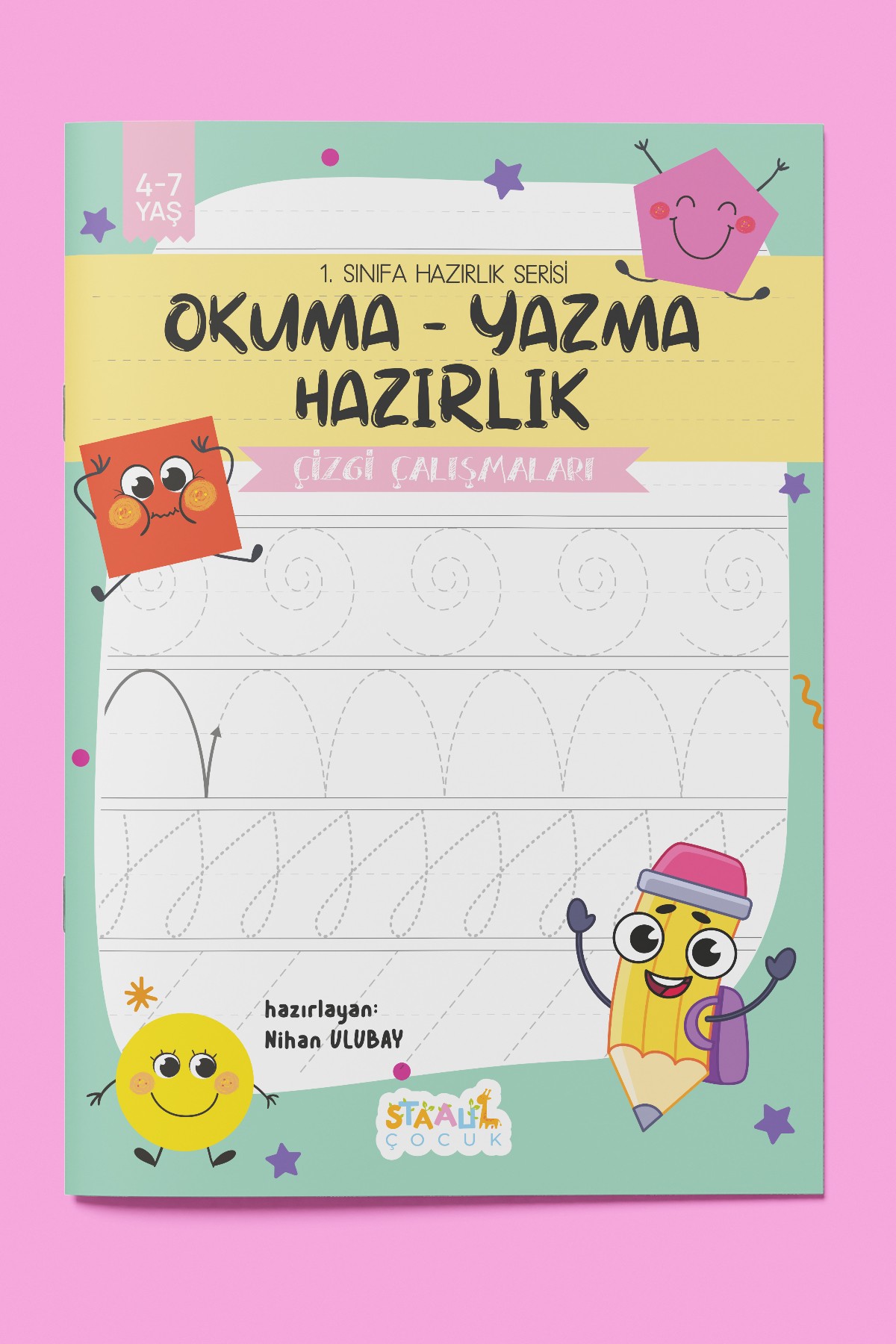 1. Sınıfa Hazırlık Serisi / Okuma - Yazma Hazırlık Seti / 3 Kitap (Çizgi - Harf - Sayı)