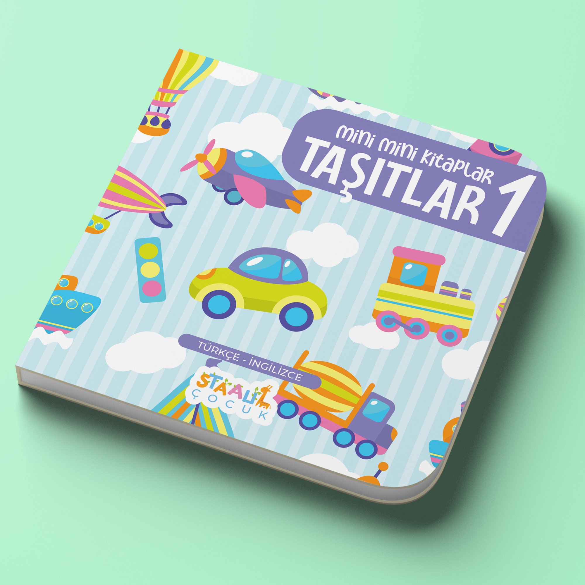 Mini Mini Kitaplar - Taşıtlar 1 (Türkçe-İngilizce)