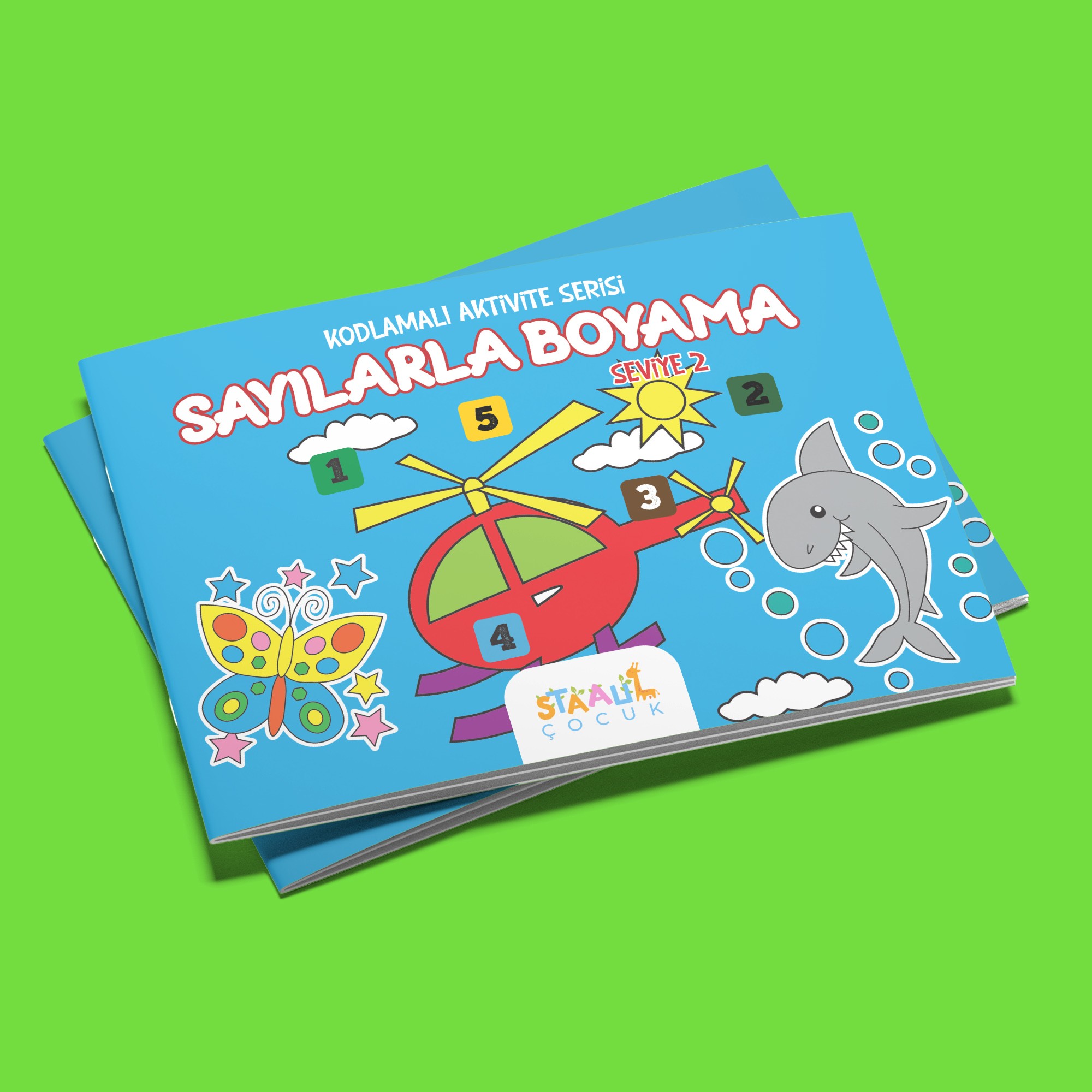 Kodlamalı Aktivite Serisi - Sayılarla Boyama Kitabı - Seviye 2