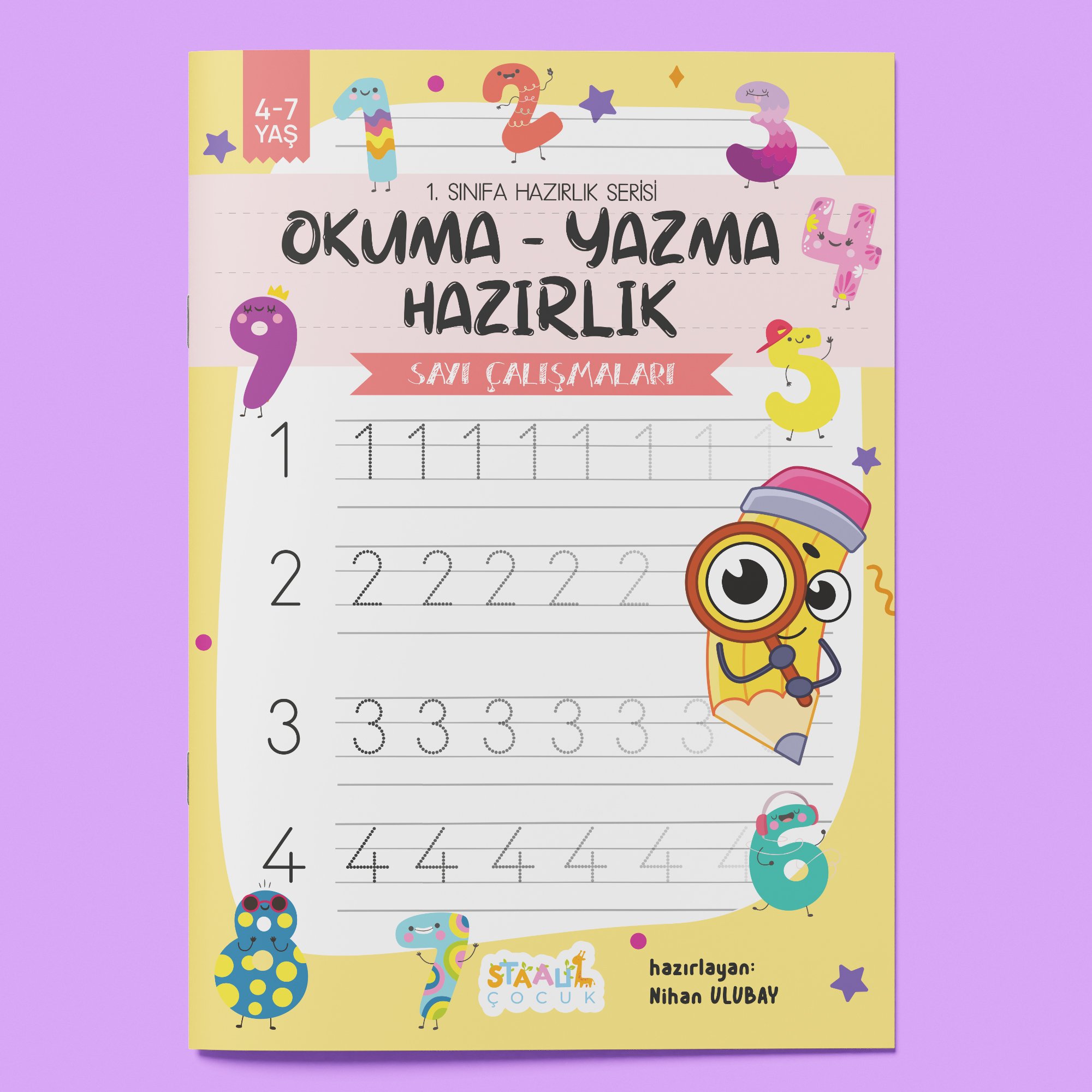 1. Sınıfa Hazırlık Serisi / Okuma - Yazma Hazırlık / Sayı Çalışmaları Aktivite Kitabı