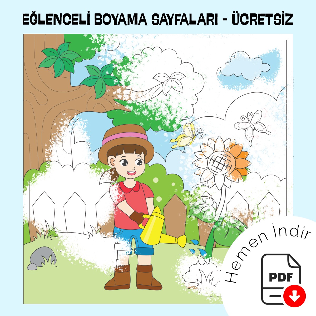 Eğlenceli Boyama Sayfaları - Ücretsiz