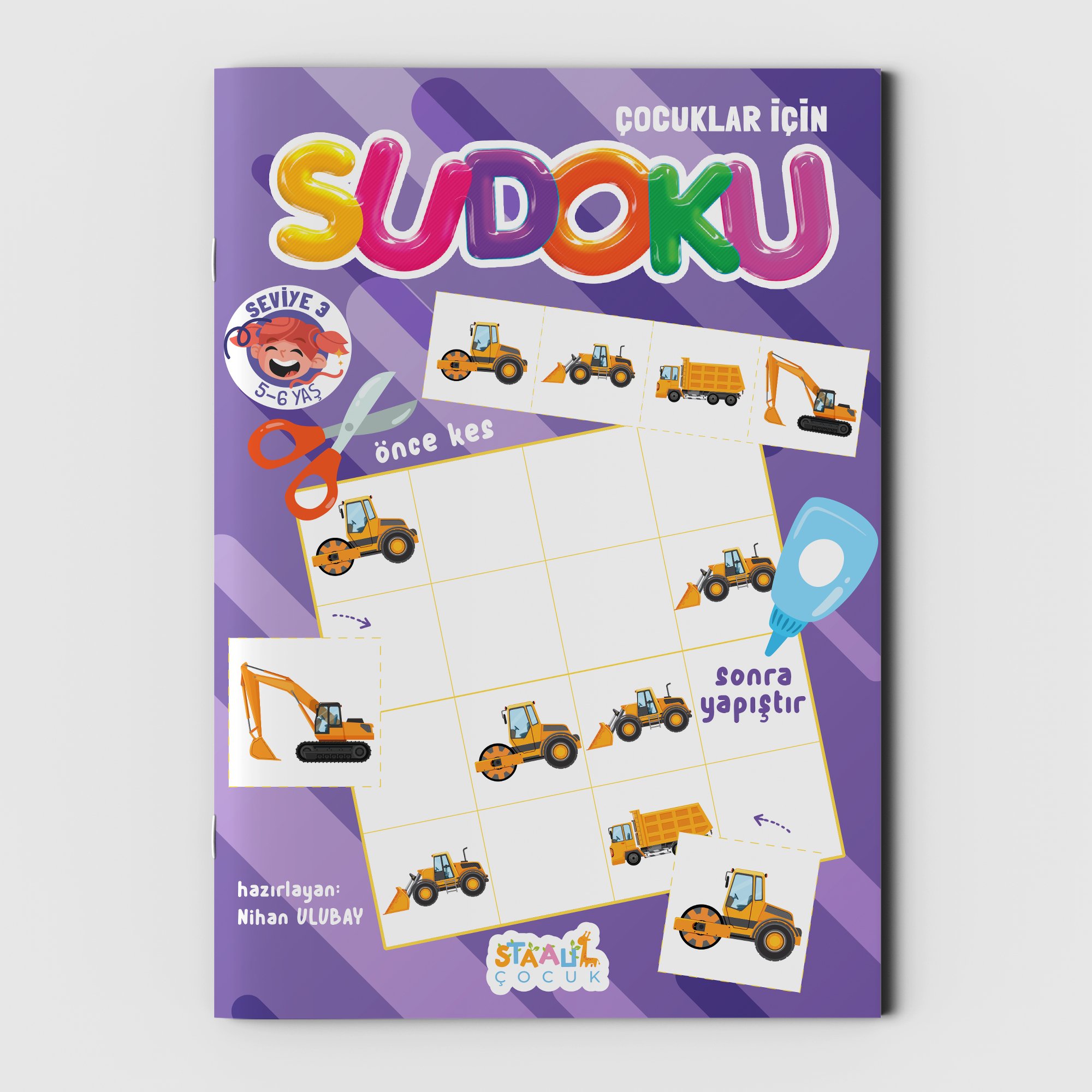 Çocuklar için SUDOKU - Seviye 3 (5-6 yaş)