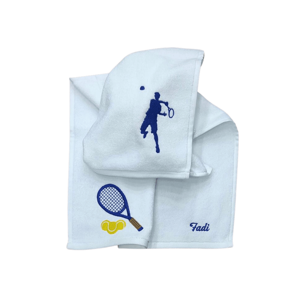 Erkek Forehand Ve Tenis Raketi Deseni İşlemeli Havlu EFTRDIÇD01