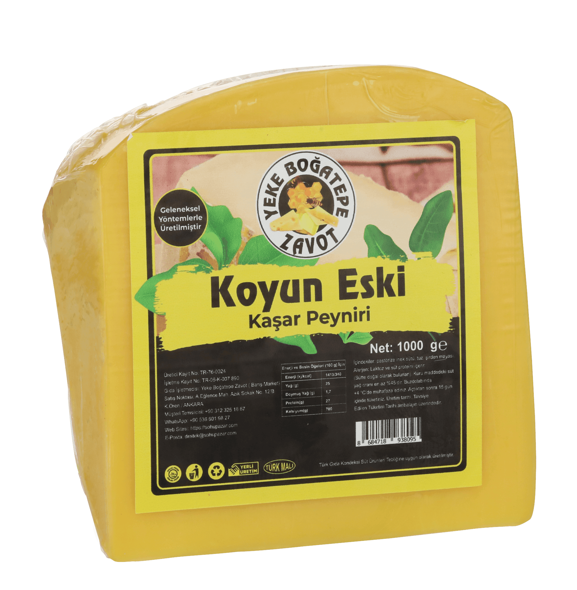 Koyun Eski Kaşar Peyniri (1 kg)