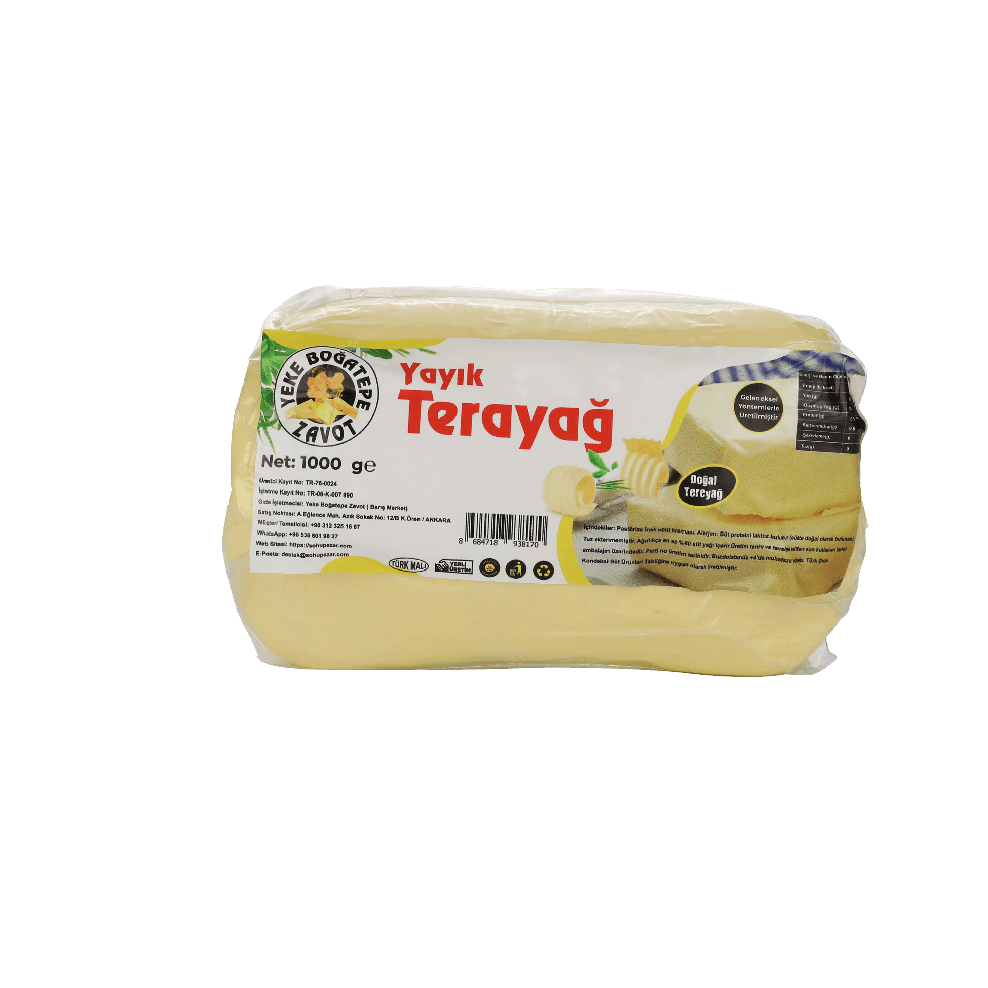Yayık Tereyağ (1 kg)