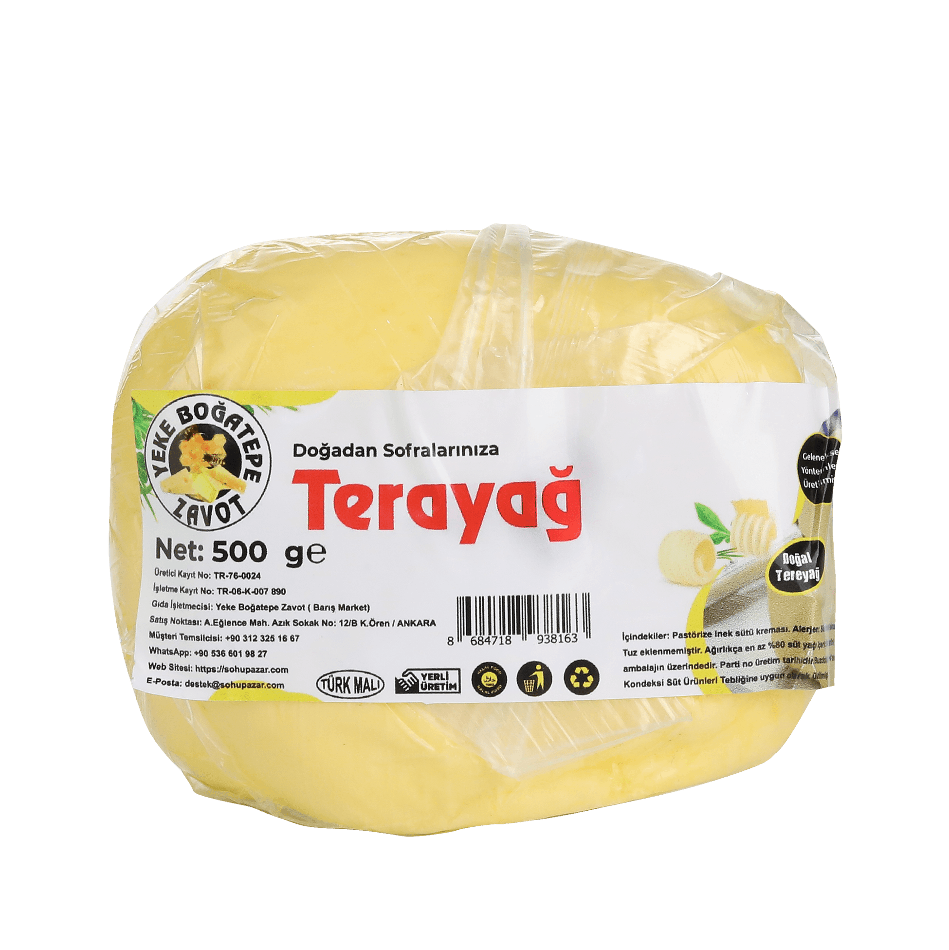 Yayık Tereyağ (500 gr)