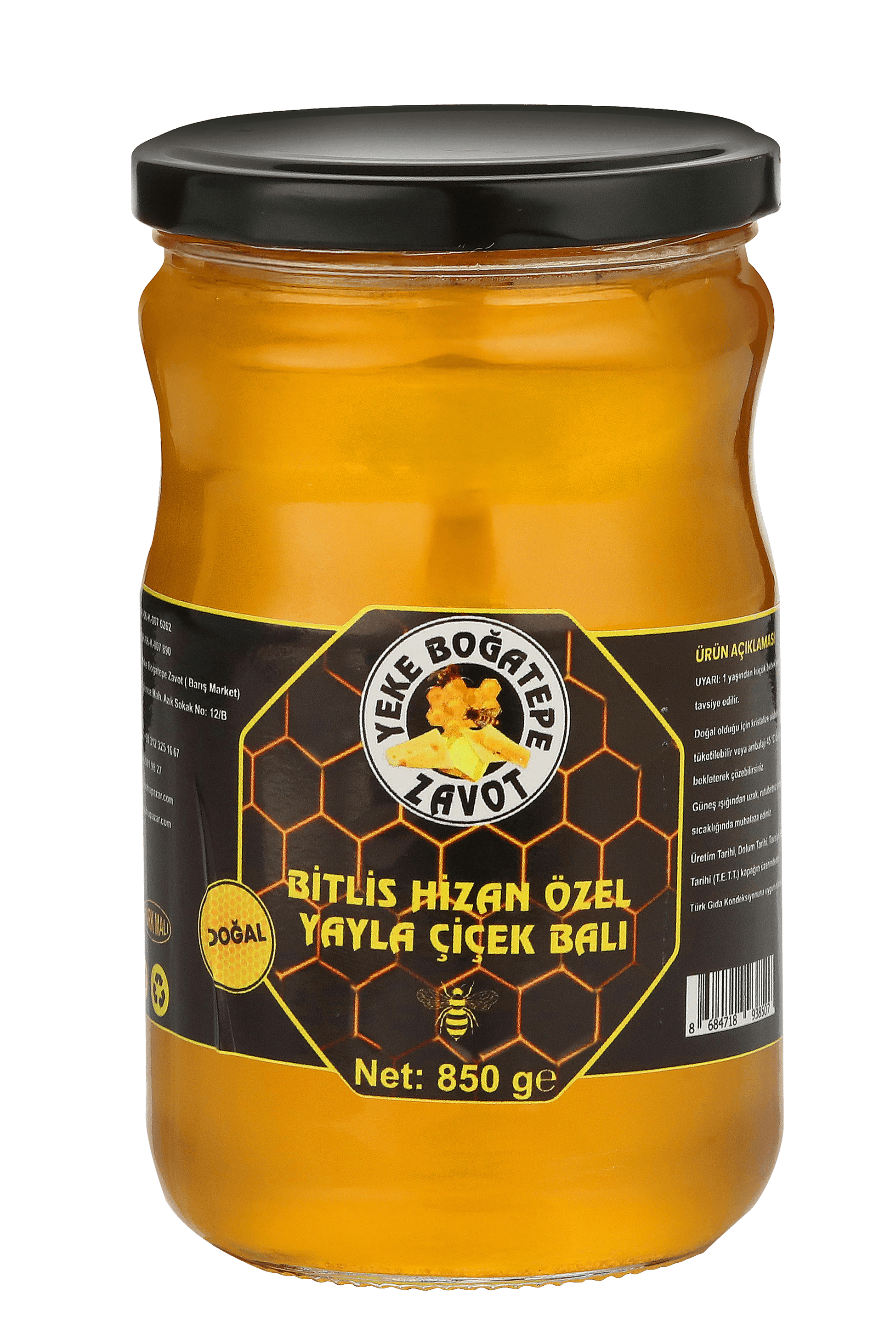 Bitlis Hizan Özel Yayla Çiçek Balı (850 gr)